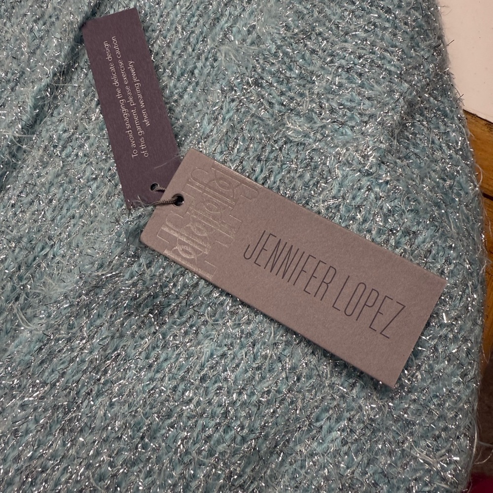 Jennifer Lopez Light Blue Women's Sweater - Picture 3 of 7